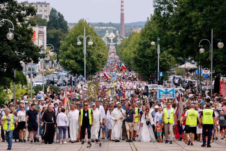 312. Piesza Pielgrzymka Warszawska na Jasną Górę. Częstochowa, 14.08.2023. Fot. PAP/W. Deska