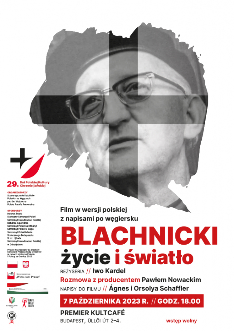 Pokaz filmu „Blachnicki – życie i światło” na 29. Dniach Polskiej Kultury Chrześcijańskiej w Budapeszcie