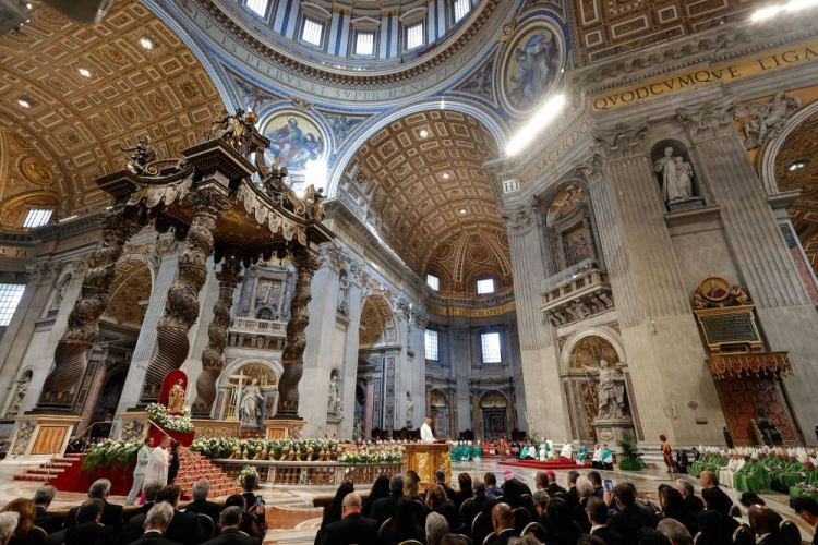 Msza św. na zakończenie synodu. Watykan, 29.10.2023. Fot. PAP/EPA