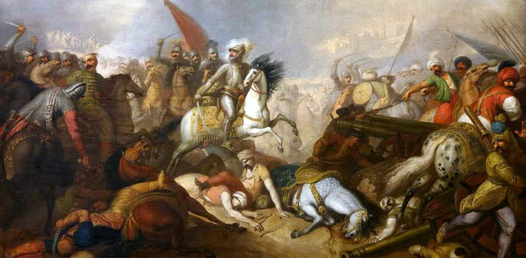 „Bitwa pod Chocimiem (1673)” Franciszka Smuglewicza. Źródło: Wikimedia Commons
