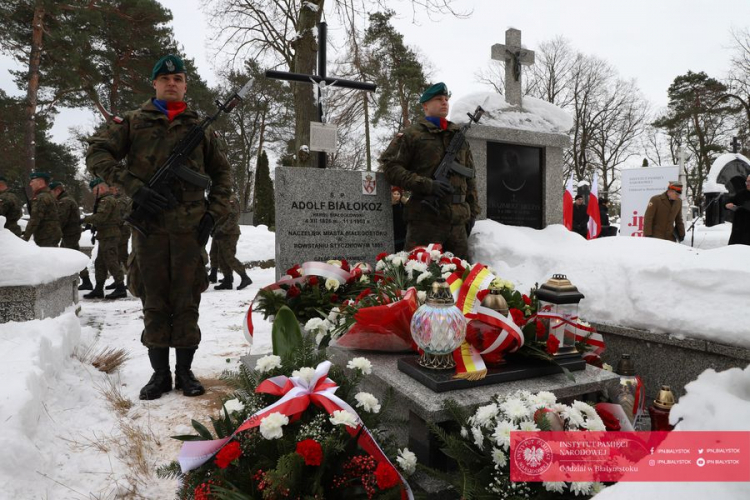 Upamiętniono naczelnika Białegostoku czasów Powstania Styczniowego Adolfa Białokoza. Źródło: Instytut Pamięci Narodowej Oddział w Białymstoku