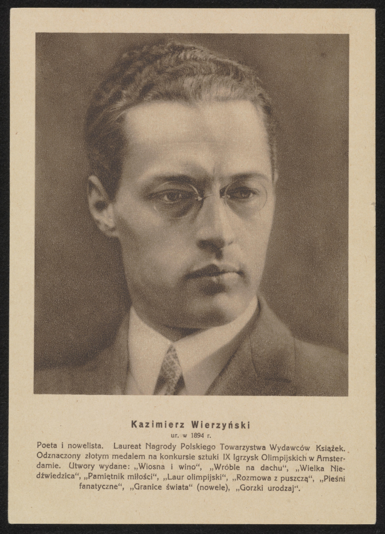 Kazimierz Wierzyński w 1933 r. Źródło: Biblioteka Narodowa.