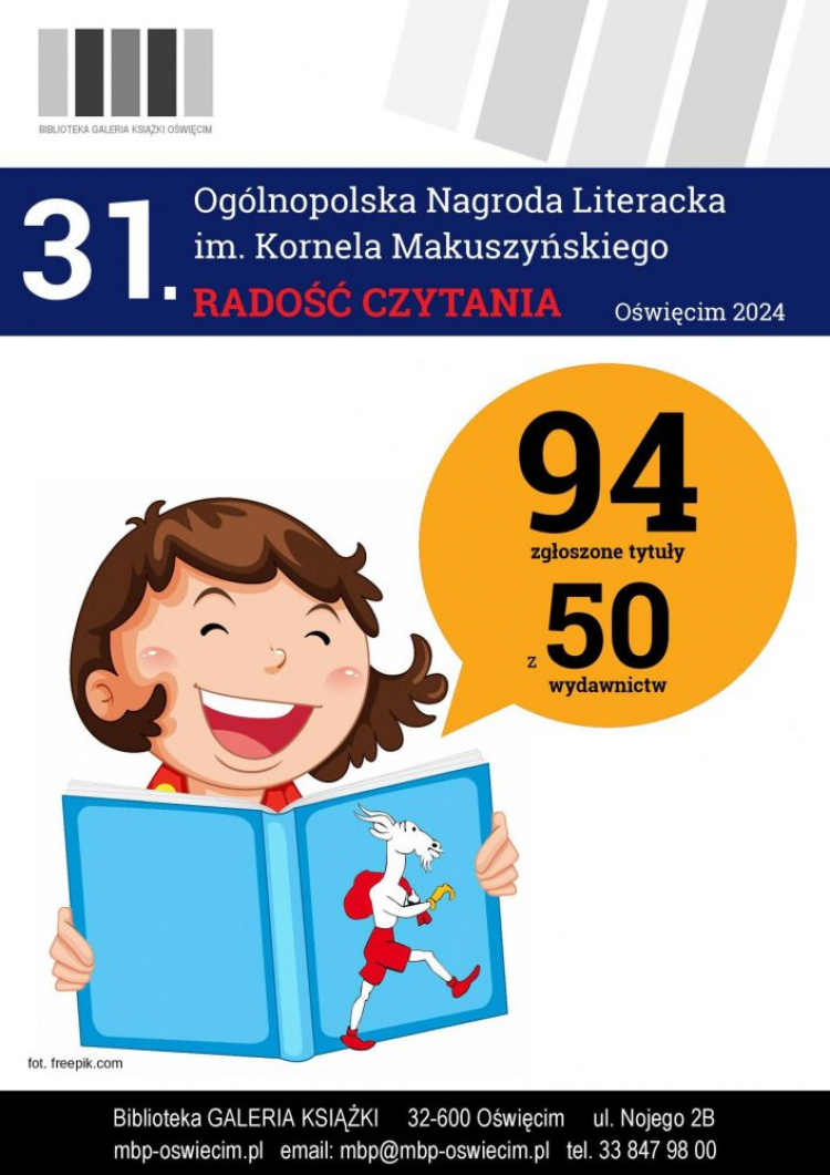 31. edycja Ogólnopolskiej Nagrody Literackiej im. Kornela Makuszyńskiego