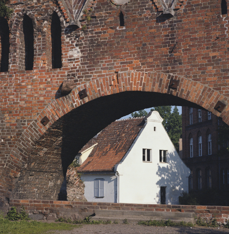 Fragment średniowiecznego zamku krzyżackiego w Toruniu. Fot. PAP/W. Kryński