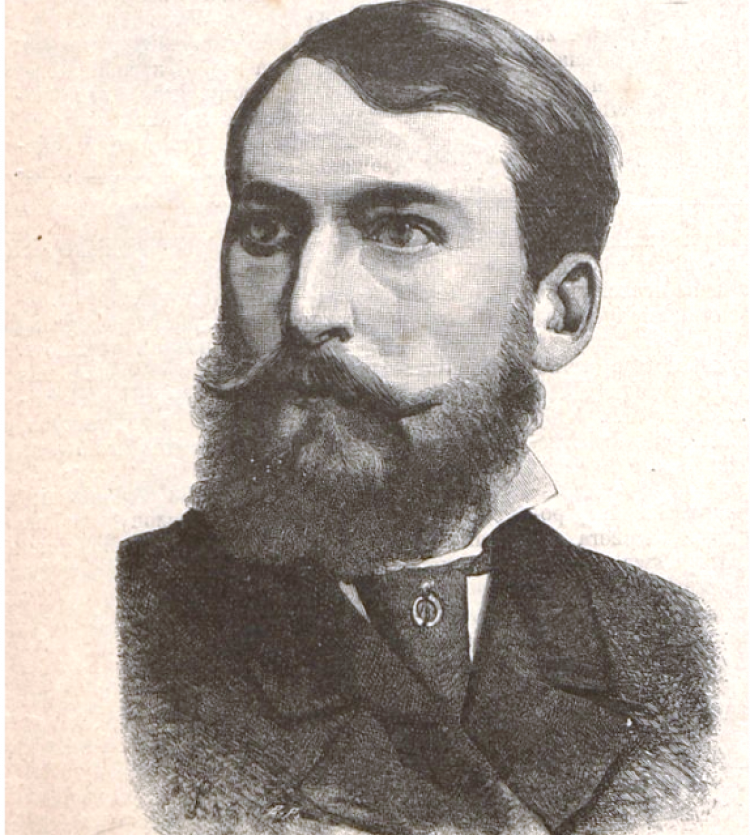 Józef Chełmoński - grafika z czasopisma "Echo Muzyczne Teatralne i Artystyczne" 1890, nr 346. Źródło: Polona.