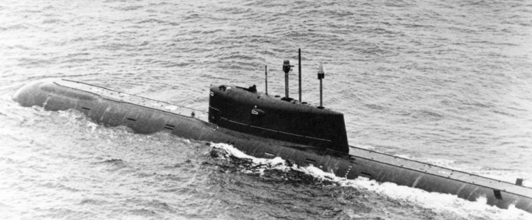 Sowiecki okręt podwodny K-278. Źródło: Wikimedia Commons