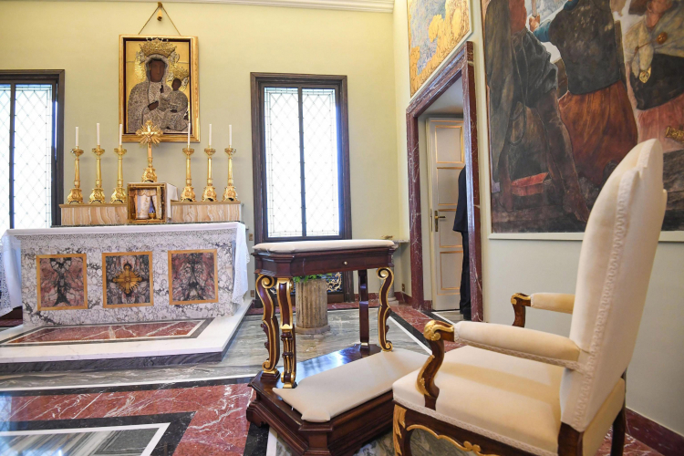 „Polska” kaplica w Castel Gandolfo. Fot. PAP/EPA/A. di Meo