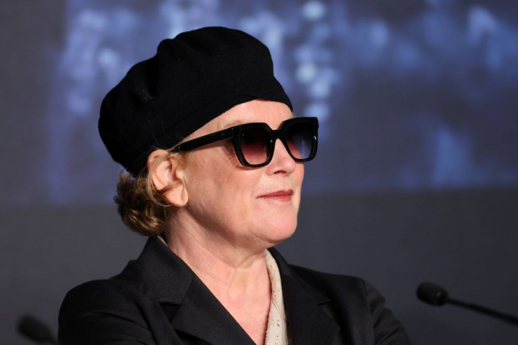 Andrea Arnold na 77. festiwalu filmowym w Cannes. Fot. PAP/EPA