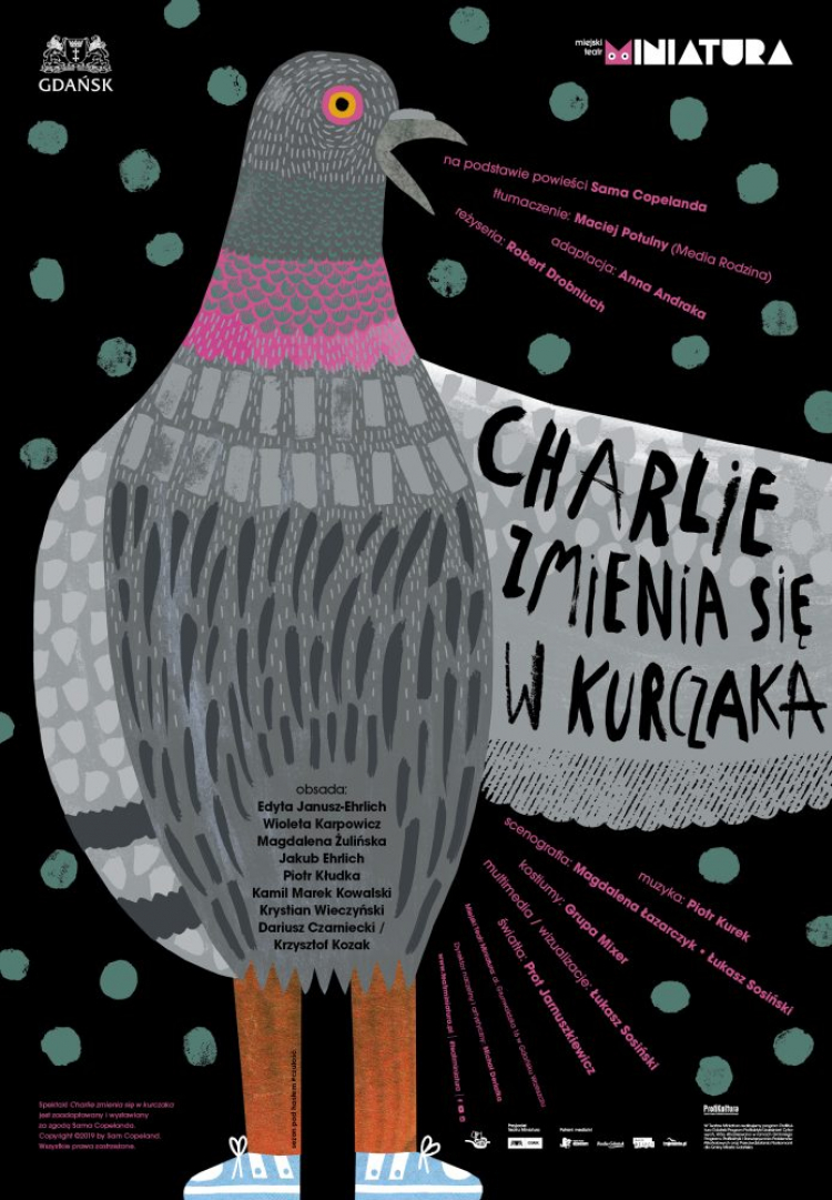 Spektakl "Charlie zmienia się w kurczaka" w gdańskim Teatrze Miniatura