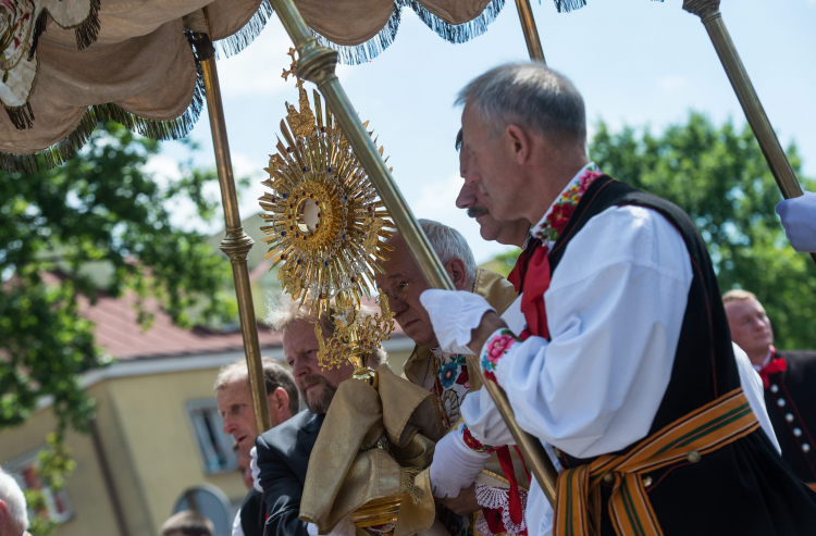 Procesja Bożego Ciała w Łowiczu. PAP/Grzegorz Michałowski