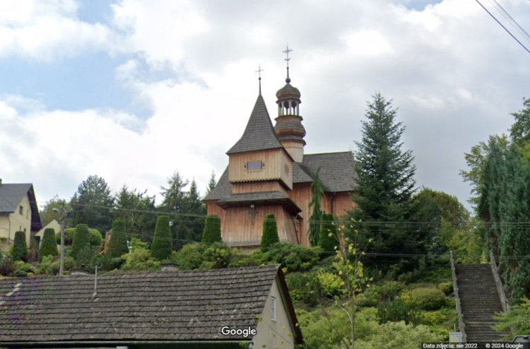 Kościół w Skawinkach. Źródło: Google Maps – Street View