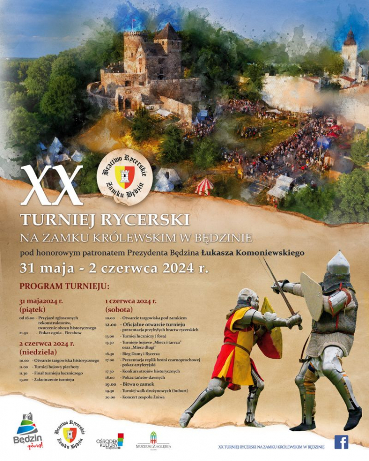 XX Turniej Rycerski na zamku królewskim w Będzinie