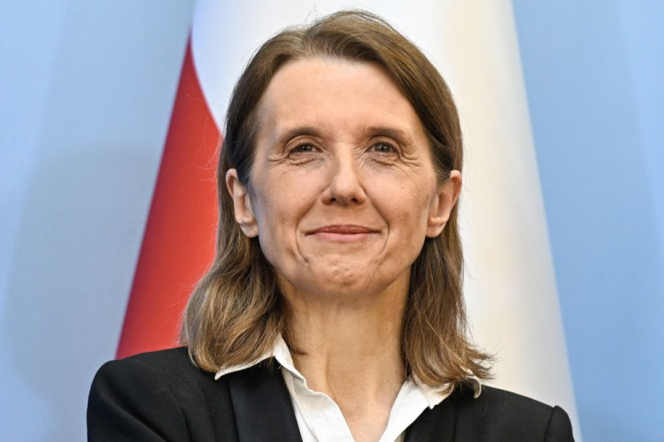 Desygnowana na minister kultury i dziedzictwa narodowego Hanna Wróblewska podczas konferencji prasowej dot. rekonstrukcji rządu. Warszawa, 10.05.2024. Fot. PAP/R. Pietruszka