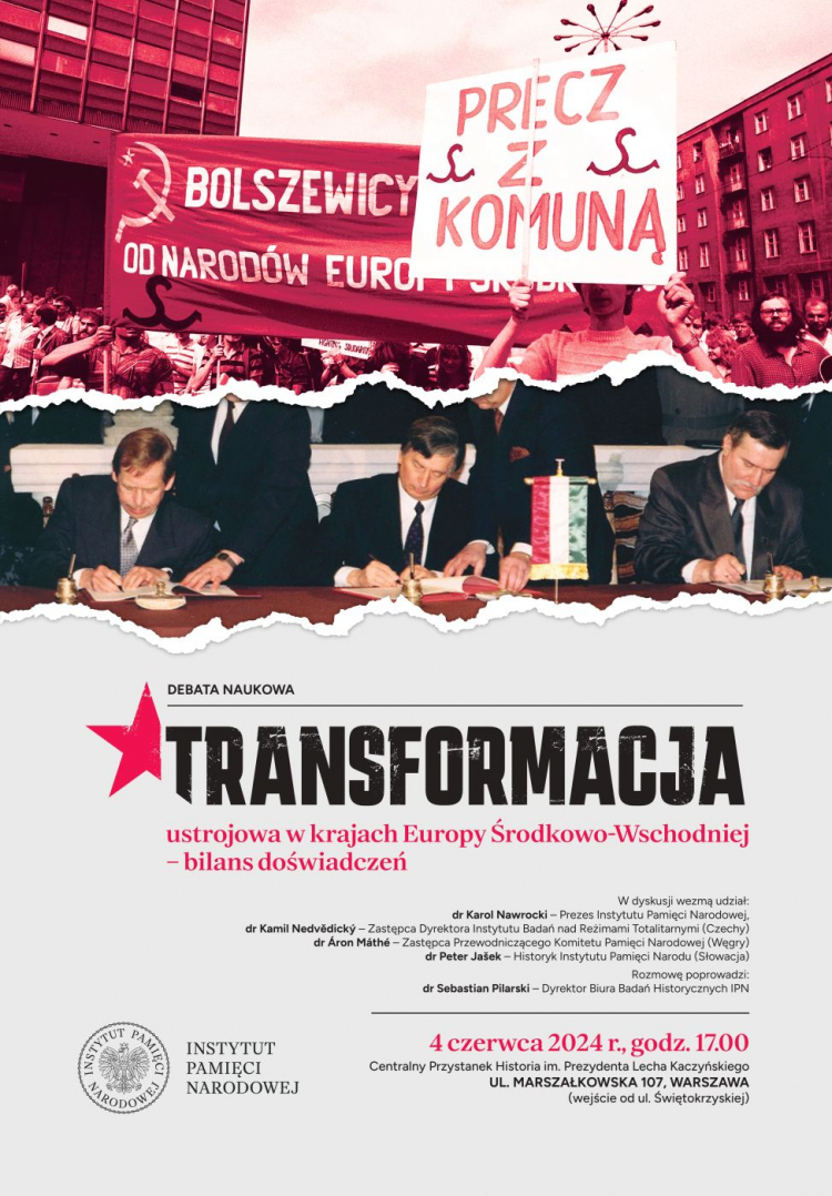 Transformacja ustrojowa w krajach Europy Środkowo-Wschodniej. Debata w IPN. Fot. Materiały IPN