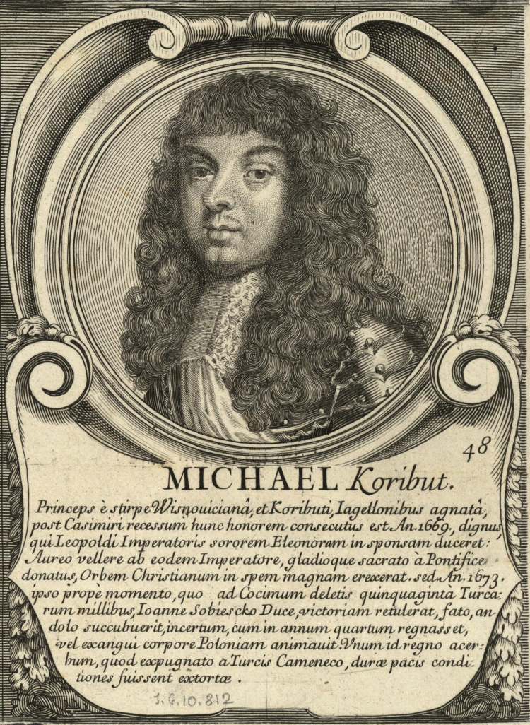 Benoit Farjat portret króla z 1703 r. Źródło: Polona.