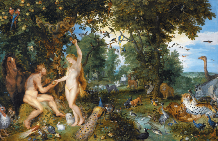„Ogród Eden” Jan Brueghel Starszy i Pieter Paul Rubens, ok. 1615. /Źródło: en.wikipedia
