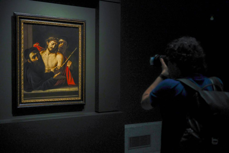 “Ecce Homo” Caravaggia w muzeum Prado w Madrycie. Fot. PAP/EPA