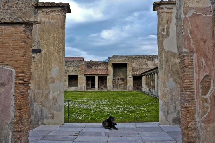Fragment ruin miasta Pompeje. Fot. PAP/EPA/C. Abbate