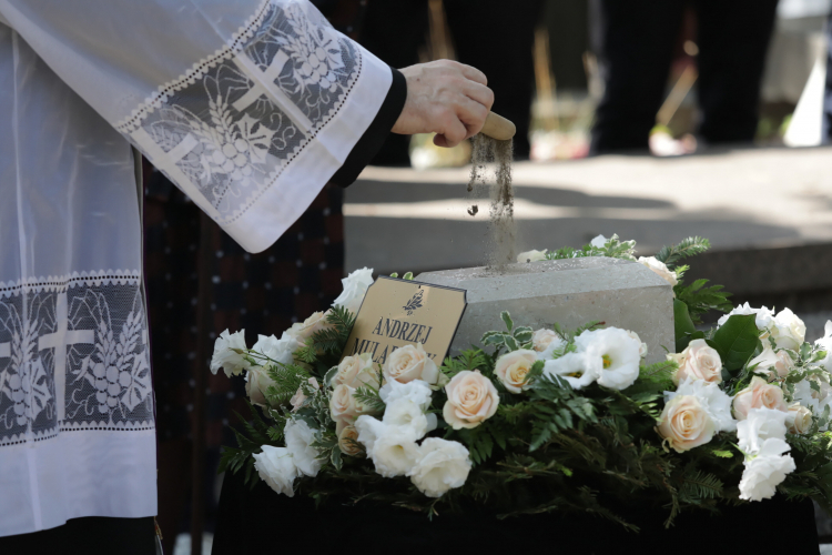 Pogrzeb Andrzeja Mularczyka na Cmentarzu Wojskowym na Powązkach w Warszawie. Fot. PAP/T. Gzell