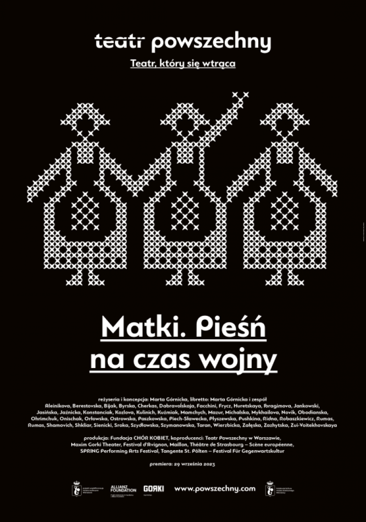 Plakat spektaklu. Źródło: strona Teatru Powszechnego.