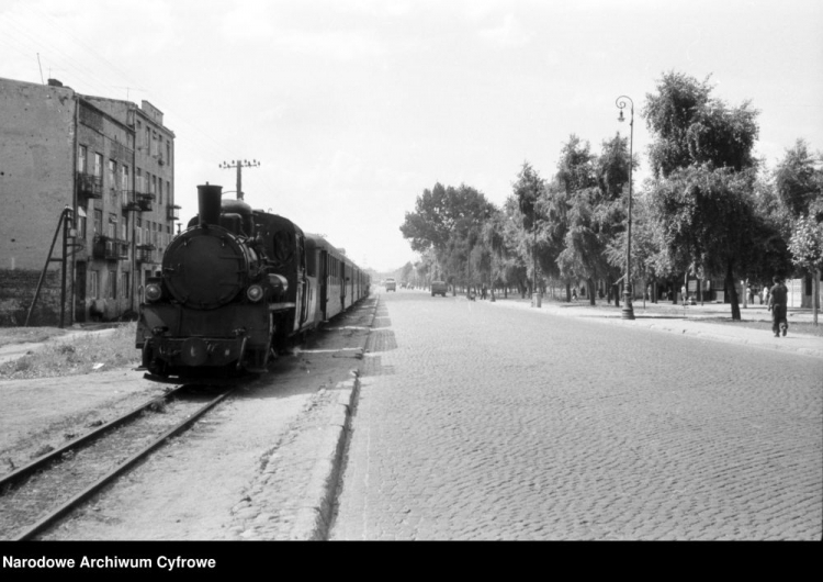 Marecka kolej wąskotorowa w Warszawie. Lata 60. Fot. NAC