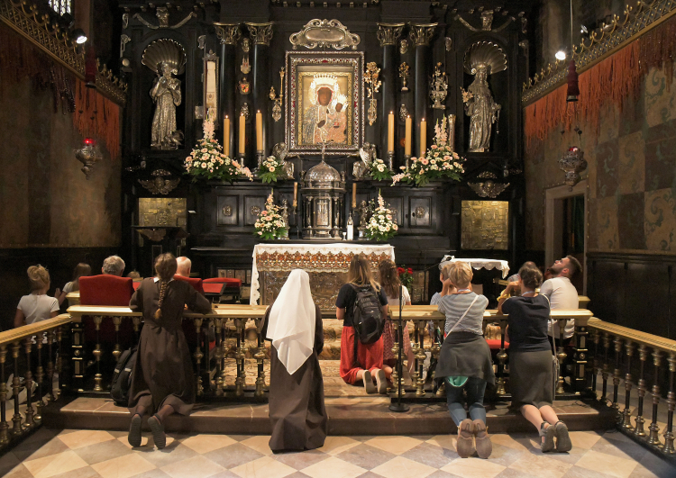 Sanktuarium Matki Bożej Częstochowskiej na Jasnej Górze. Kaplica Matki Boskiej Częstochowskiej. PAP/Afa Pixx/Zenon Żyburtowicz