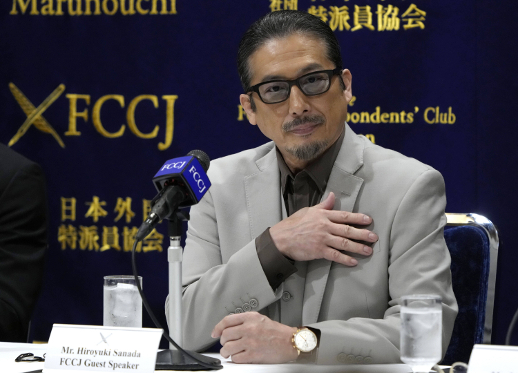 Japoński aktor Hiroyuki Sanada. PAP /PA/Franck Robichon
