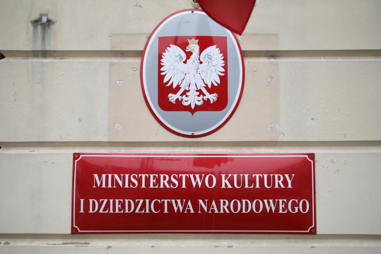 Siedziba Ministerstwa Kultury i Dziedzictwa Narodowego, 29 bm. w Warszawie. PAP/Albert Zawada