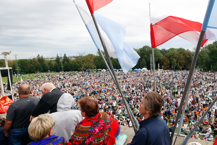 Uczestnicy uroczystości odpustowych Najświętszej Maryi Panny Częstochowskiej na Jasnej Górze 26 sierpnia 2024 r. Fot. PAP/W. Deska