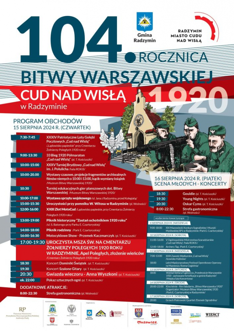 Obchody 104. rocznicy Bitwy Warszawskiej w Radzyminie