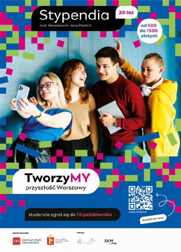 Nabór wniosków o stypendia m.st. Warszawy im. Jana Pawła II