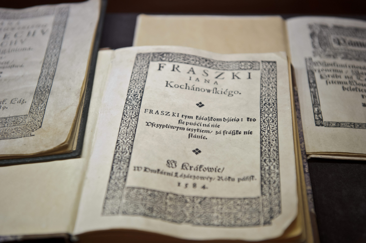 „Fraszki” Jana Kochanowskiego z 1584 roku. PAP/Wojciech Pacewicz