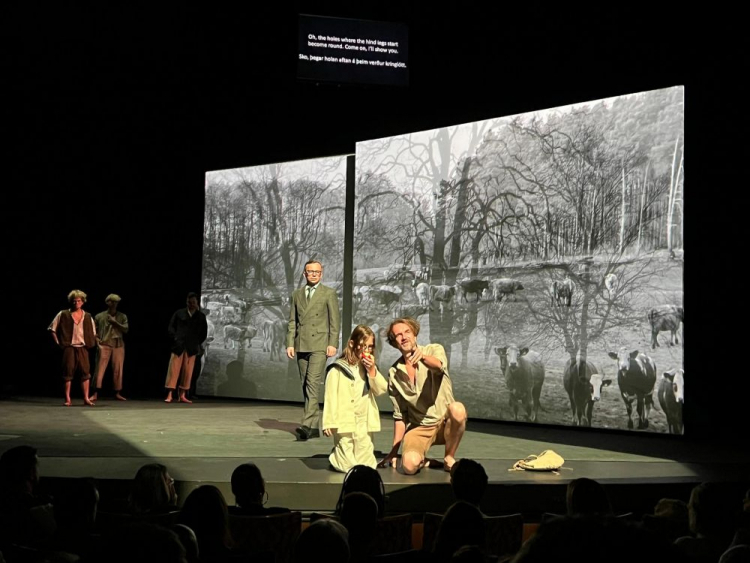 Polski spektakl „Widnokrąg” na scenie Teatru Narodowego Islandii. Fot. MKiDN