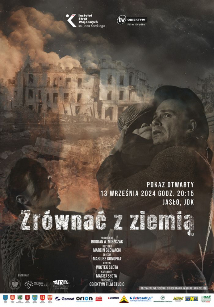 Pokaz filmu „Zrównać z ziemią” w jasielskim domu kultury