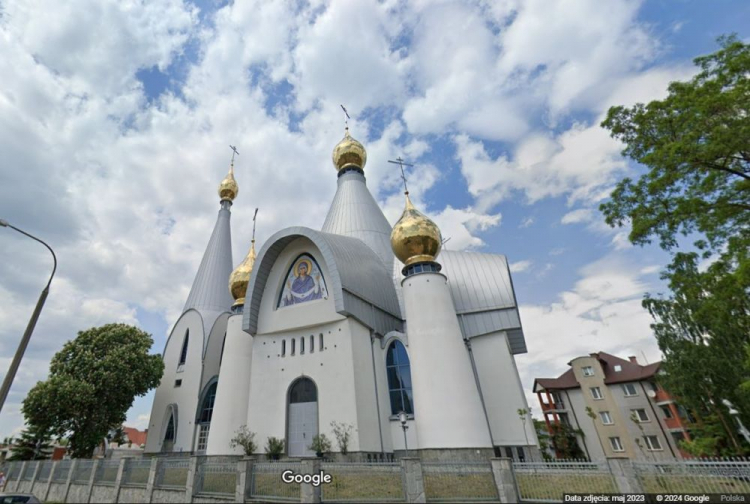 Cerkiew św. Jerzego w Białymstoku. Źródło: Google Maps – Street View