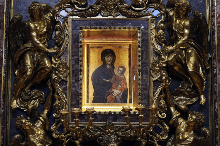 Ikona Salus Populi Romani. Fot. PAP/EPA/G. Borgia