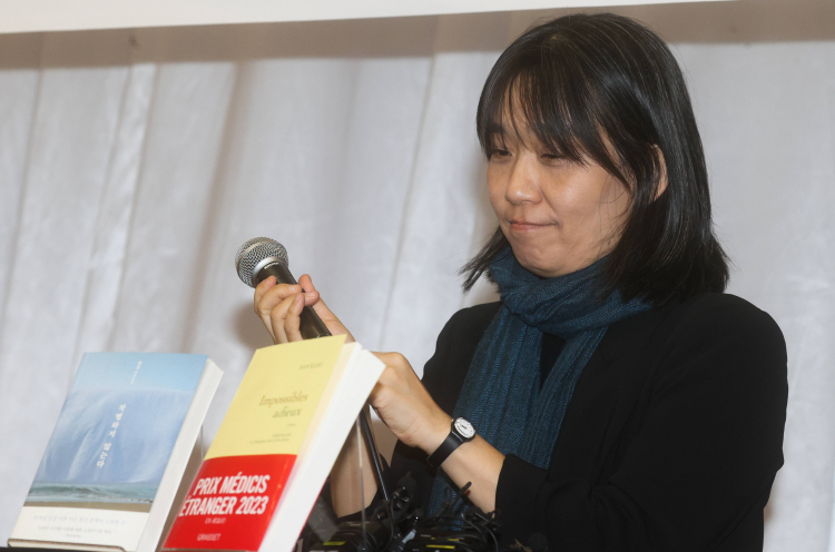 Południowokoreańska pisarka Han Kang, laureatka Literackiej Nagrody Nobla. PAP/EPA/YONHAP