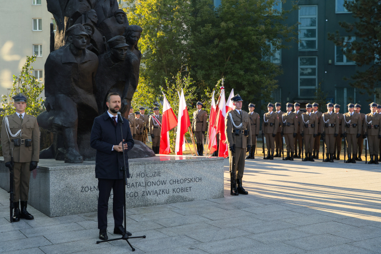 Władysław Kosiniak-Kamysz podczas uroczystości poświęconych powstaniu Batalionów Chłopskich, fot. PAP/P. Supernak