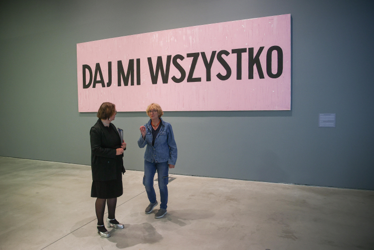 Odwołana dyrektor Muzeum Sztuki Współczesnej MOCAK-u Maria Anna Potocka (P). PAP/Łukasz Gągulski