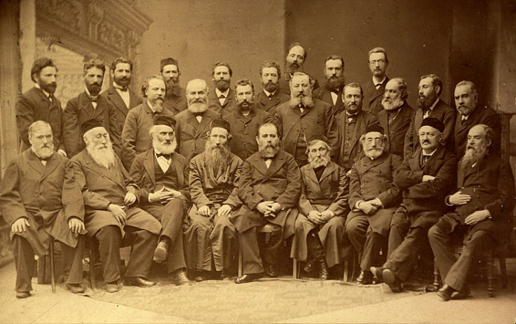 Konferencja Katowicka 1884 - zebranie przedstawicieli diaspory żydowskiej, fot. Wikipedia