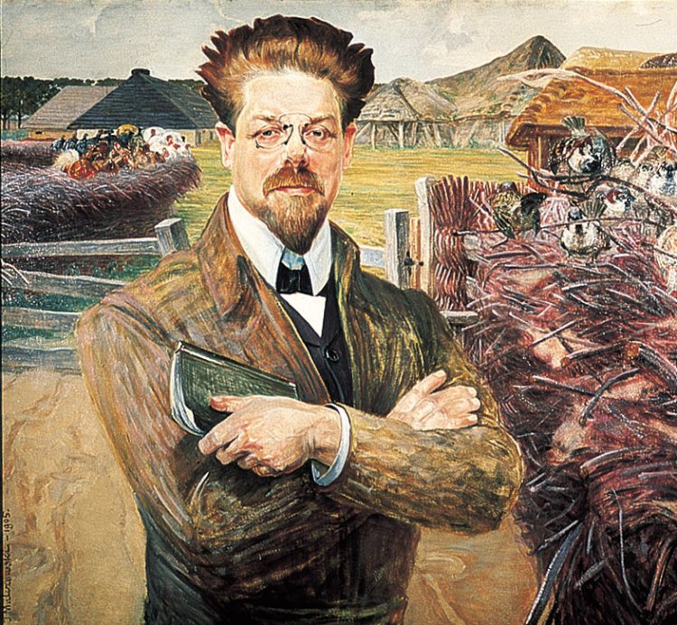 Portret Władysława Stanisława Reymonta (1905), pędzla Jacka Malczewskiego. Fot. PAP/Reprodukcja/J. Morek