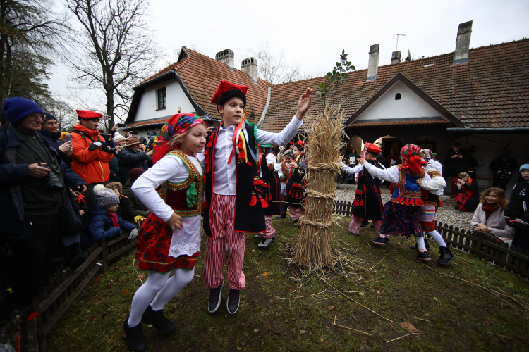 Ceremonia osadzenia chochoła w podkrakowskich Bronowicach, fot. PAP/Ł. Gągulski
