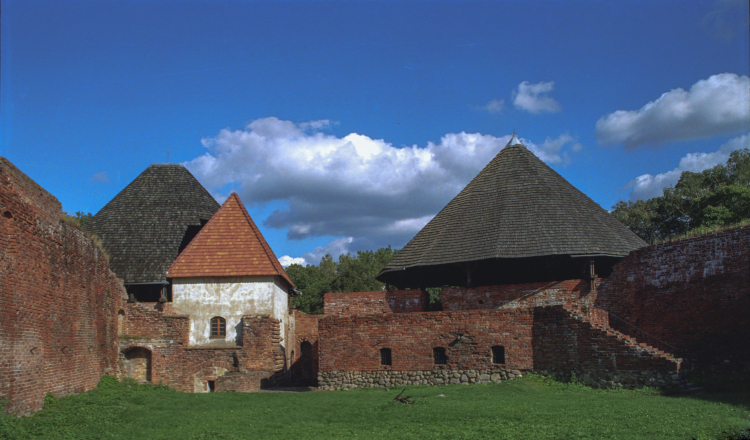 Widok wschodniej części dziedzińca zamku. Fot. Wikipedia.