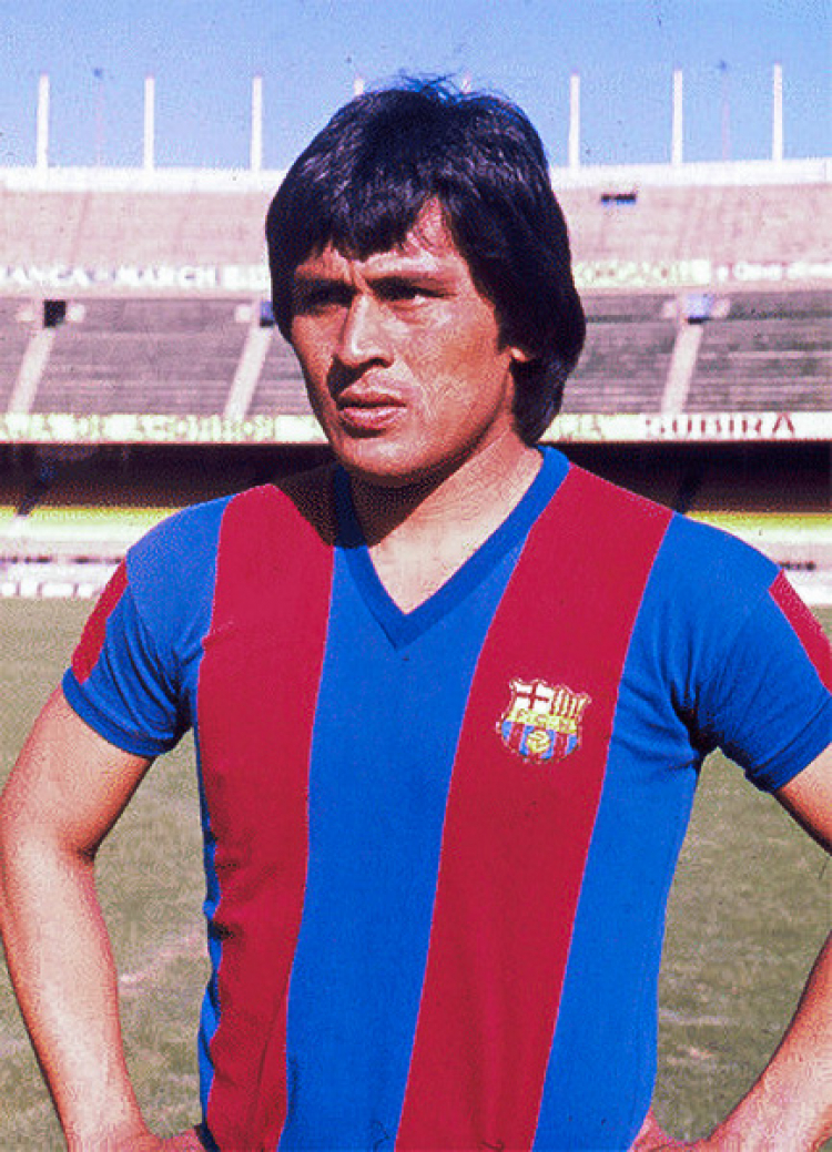 Hugo Sotil, piłkarz Barcelony i reprezentacji Peru. /Źródło: en.wikipedia