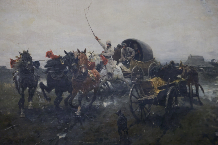 „Wyjazd na polowanie” kupił do kolekcji Muzeum Śląskiego jego pierwszy dyrektor Tadeusz Dobrowolski. Fot. Danuta Matloch/MKiDN