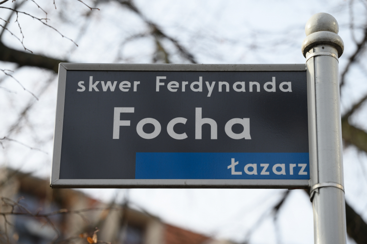 Skwer Ferdinanda Focha w Poznaniu, fot. PAP/J. Kaczmarczyk