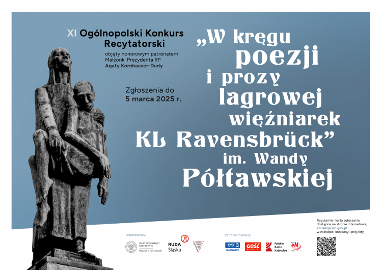 Konkurs recytatorski „W kręgu poezji i prozy lagrowej więźniarek KL Ravensbrück“ im. Wandy Półtawskiej jest skierowany do uczniów klas VIII szkół podstawowych i uczniów szkół ponadpodstawowych.