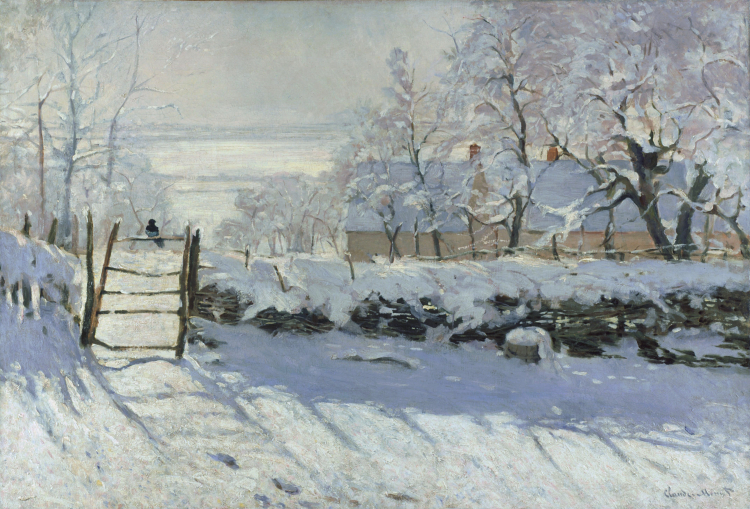 Claude Monet, Sroka /Fot. Google Art Project