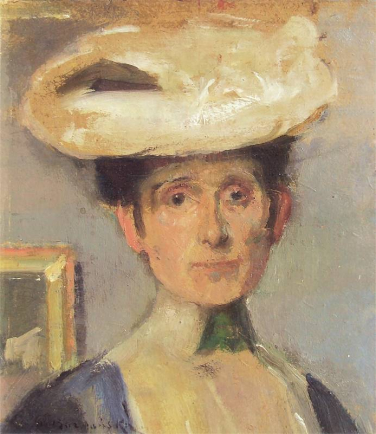Olga Boznańska, autoportret /Źródło: Wikipedia