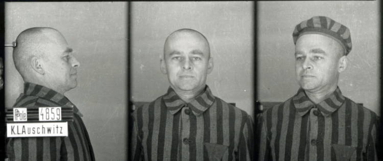 Witold Pilecki, więzień KL-Auschwitz nr 4859, 1940 r. /Źródło: Wikipedia